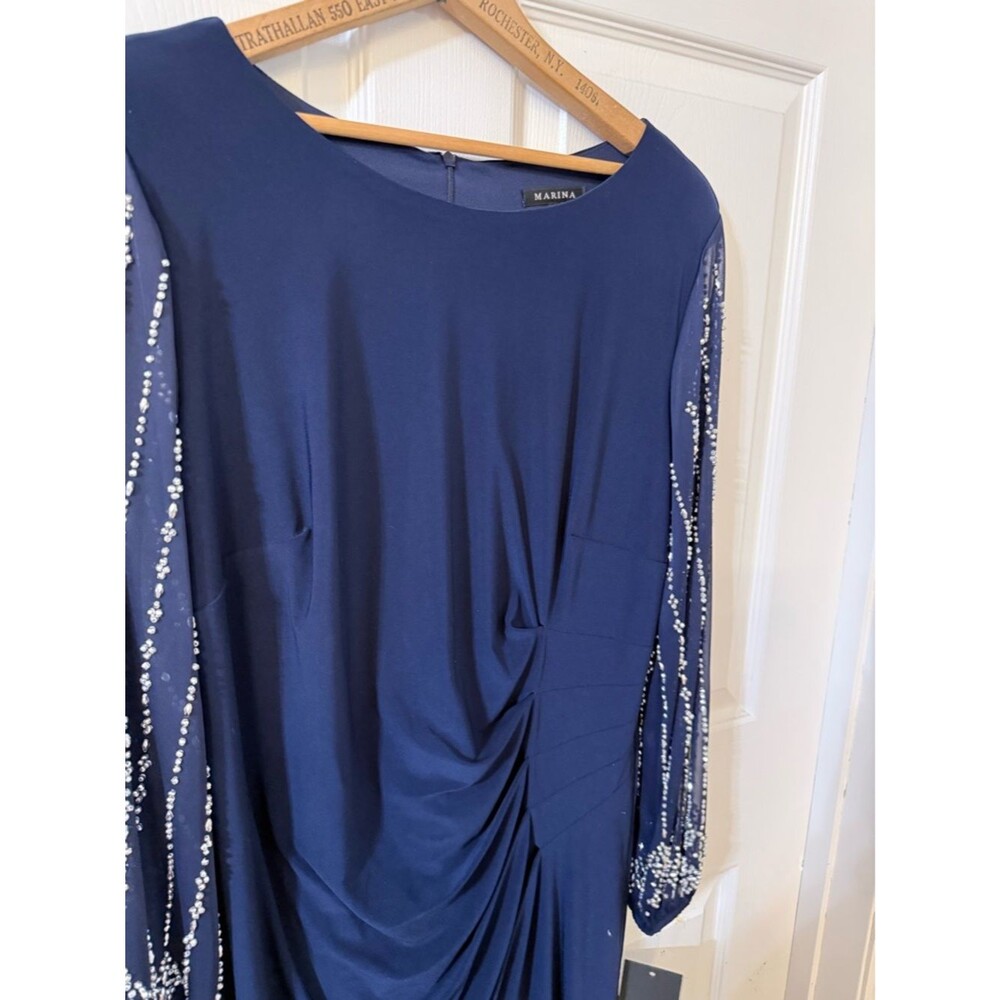 NWT Marina Dress Blue Midi Dress 16W